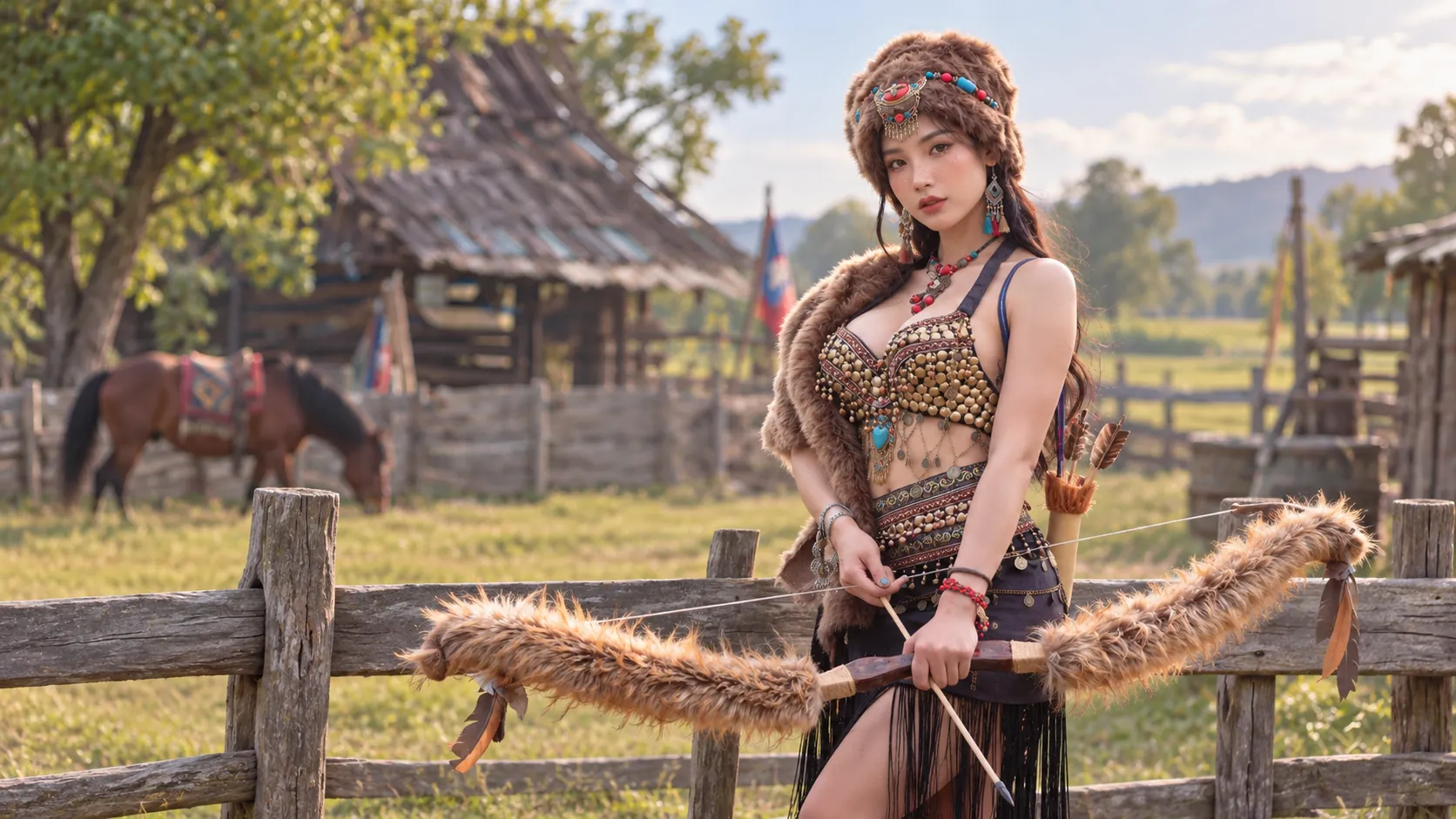 Hán phục và phụ kiện trong không gian cổ phong